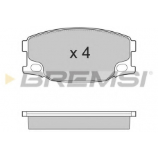 BP3318 BREMSI Комплект тормозных колодок, дисковый тормоз