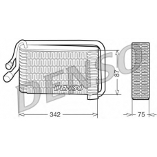 DEV09001 DENSO Испаритель, кондиционер