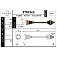 T78234A EAI Приводной вал