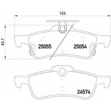 8DB 355 020-501 HELLA PAGID Комплект тормозных колодок, дисковый тормоз