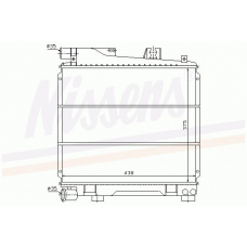 60701 NISSENS Радиатор, охлаждение двигателя