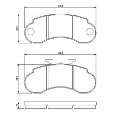 0 986 460 947 BOSCH Комплект тормозных колодок, дисковый тормоз