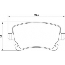 363700201410 MAGNETI MARELLI Комплект тормозных колодок, дисковый тормоз