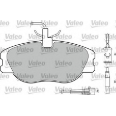 540496 VALEO Комплект тормозных колодок, дисковый тормоз