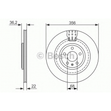 0 986 479 749 BOSCH Тормозной диск