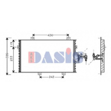 082025N AKS DASIS Конденсатор, кондиционер