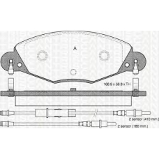 8110 28018 TRIDON Brake pads - front