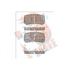 RB1646 R BRAKE Комплект тормозных колодок, дисковый тормоз