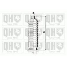 QG1327 QUINTON HAZELL Комплект пылника, рулевое управление