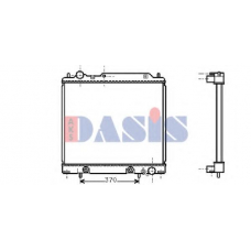 141200N AKS DASIS Радиатор, охлаждение двигателя