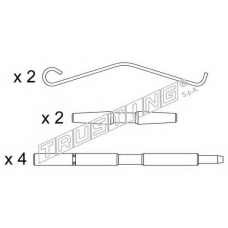 KIT.007 TRUSTING Комплектующие, колодки дискового тормоза