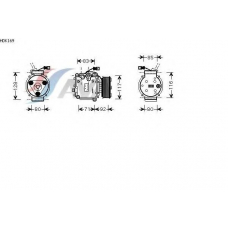 HDK169 GERI Компрессор, кондиционер