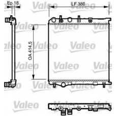 735125 VALEO Радиатор, охлаждение двигателя