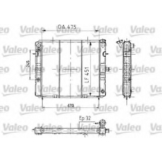 819247 VALEO Радиатор, охлаждение двигателя