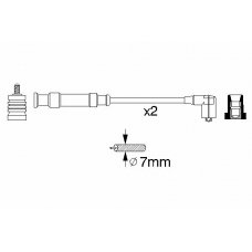 0 356 912 807 BOSCH Комплект проводов зажигания