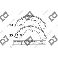 BS1119 DJ PARTS Комплект тормозных колодок