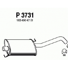 P3731 FENNO Глушитель выхлопных газов конечный