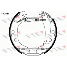 TK2037 FTE Комплект тормозных колодок