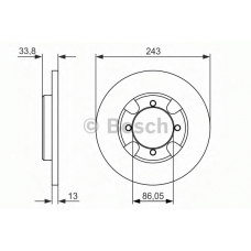 0 986 479 846 BOSCH Тормозной диск