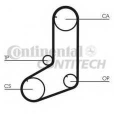 CT825 CONTITECH Ремень ГРМ