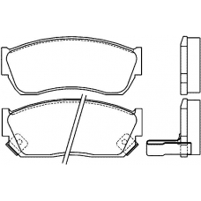 P 79 005 BREMBO Комплект тормозных колодок, дисковый тормоз