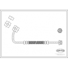 19032371 CORTECO Тормозной шланг