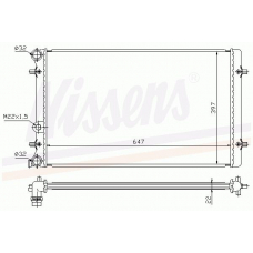 65201A NISSENS Радиатор, охлаждение двигателя