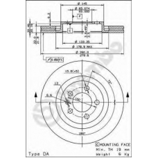 09.7012.11 BREMBO Тормозной диск