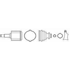 302652 LOEBRO Шарнирный комплект, приводной вал