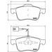 P 23 103 BREMBO Комплект тормозных колодок, дисковый тормоз