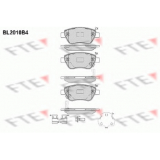 BL2010B4 FTE Комплект тормозных колодок, дисковый тормоз