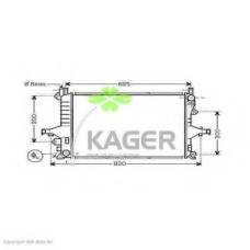31-3104 KAGER Радиатор, охлаждение двигателя