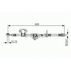 1 987 481 245 BOSCH Тормозной шланг