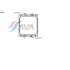 RE2085 AVA Радиатор, охлаждение двигателя