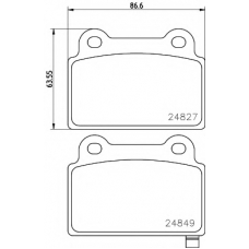 8DB 355 014-701 HELLA PAGID Комплект тормозных колодок, дисковый тормоз