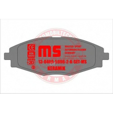 13-0460-5996-2-K-MS MASTER-SPORT Комплект тормозных колодок, дисковый тормоз