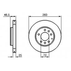 0 986 479 132 BOSCH Тормозной диск