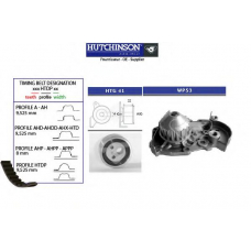 KH 07WP53 HUTCHINSON Водяной насос + комплект зубчатого ремня