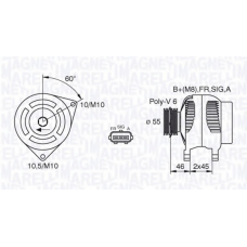 063380002010 MAGNETI MARELLI Генератор