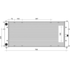 350213117009 MAGNETI MARELLI Радиатор, охлаждение двигателя