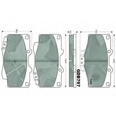 GDB797 TRW Комплект тормозных колодок, дисковый тормоз