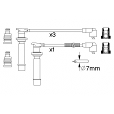 0 986 357 239 BOSCH Комплект проводов зажигания