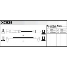 XC828 QUINTON HAZELL Комплект проводов зажигания