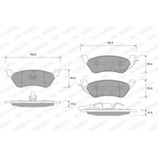 151-1545 WEEN Комплект тормозных колодок, дисковый тормоз