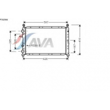 FTA2066 AVA Радиатор, охлаждение двигателя