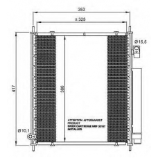 35562 NRF Конденсатор, кондиционер