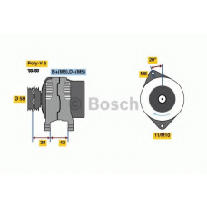 0 986 081 000 BOSCH Генератор