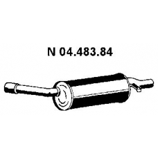 04.483.84 EBERSPACHER Глушитель выхлопных газов конечный