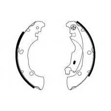 8DB 355 005-171 HELLA Комплект тормозных колодок