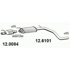 12.6101 ASSO Средний глушитель выхлопных газов